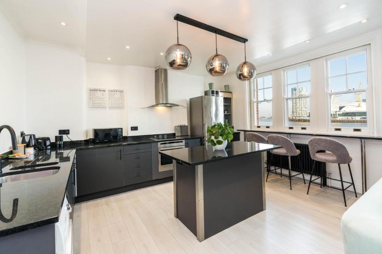 Stunning 3bd Riverside Flat Communal Roof Terrace Apartament Londra